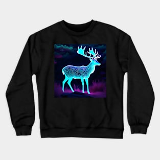 Bioluminescent deer Crewneck Sweatshirt